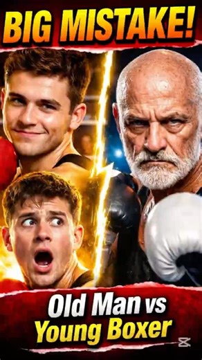 Cocky Boxer vs Old Man Ends in 10 Seconds 🤯 #Boxing#Knockout#Shorts#Viral#Fight