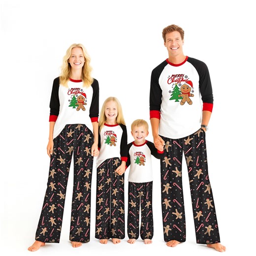 Family Christmas pajamas, Christmas print holiday pajamas set, soft holiday pajamas