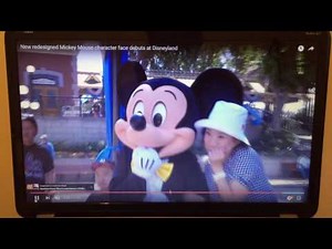 The Mickey Mouse Character Face had just redesigned at Disneyland (Weird Looking If you ask me)
