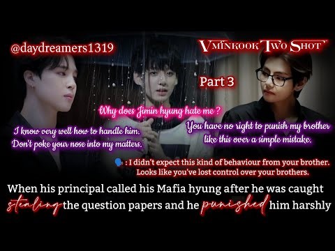 When his principal called his Mafia hyung after he was caught stealing the papers [Vminkook] [3/5]