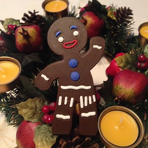 Gingerbread Man from Shrek/multicolor #3DThursday #3DPrinting