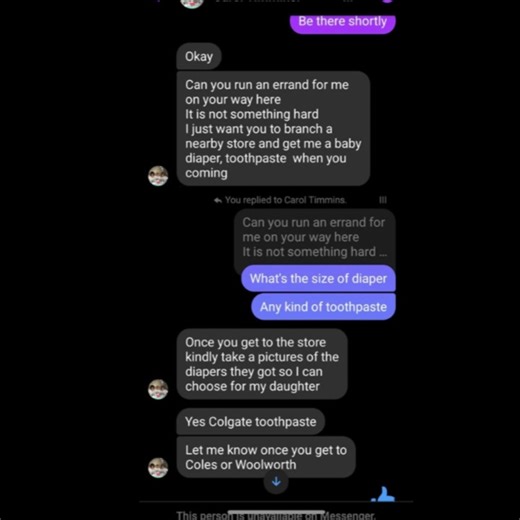 Part 2 of our short videos on scammers infiltrating babysitting and nanny groups and how to avoid them. This individual got scammed by agreeing to make purchases for the scammer prior to attending a casual booking. We recommend nannies and babysitters use agencies and reputable directory websites however, if you decide to take on work through social media groups you need to be vigilant. Most groups have volunteer moderators. We are blessed with one particular moderator who cares about her commun