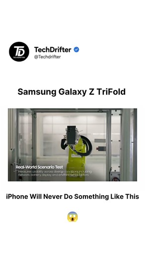 🤯 Samsung Galaxy Z TriFold Durability Test! Extreme Folding, Stress & Factory Testing 🔥 #Shorts