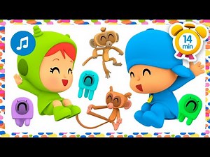 🤭 Five Little Aliens Jumping + More Nursery Rhymes & Kids Songs [ 14 minutes ] | Pocoyo