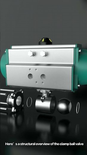 19 Seconds to Understand Pneumatic Clamp Ball Valve – Structure & Automation