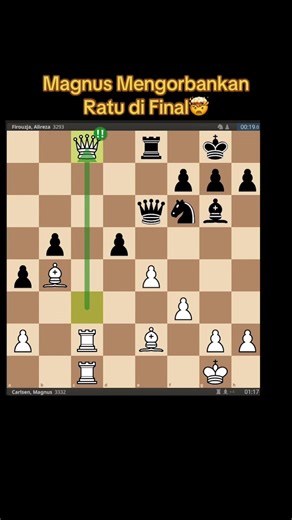 Magnus Carlsen's Brilliant Queen Sacrifice in Chess Final