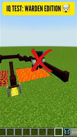 Warden has 0 IQ! 🧠❌ #minecraft #shorts #gaming