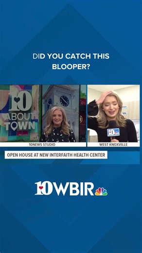 Katie hits her head during a live broadcast