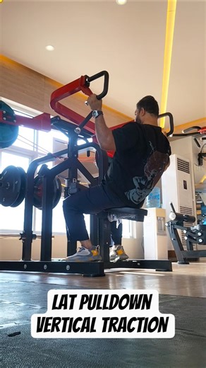 Lat Pulldown Machine | Vertical Traction| Plate loaded Pulldown| lats machine | Pull day | #pull #pu