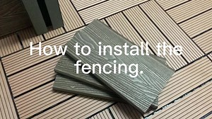 1800*1800mm 6*6ft Wpc Fencing Uv Resistance Easy Install Wood Composite Plastic Fence Panel