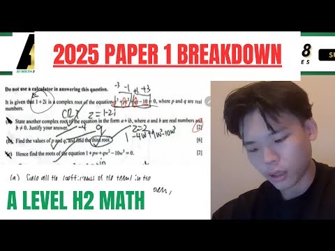 2025 H2 Math Paper 1 Full Breakdown