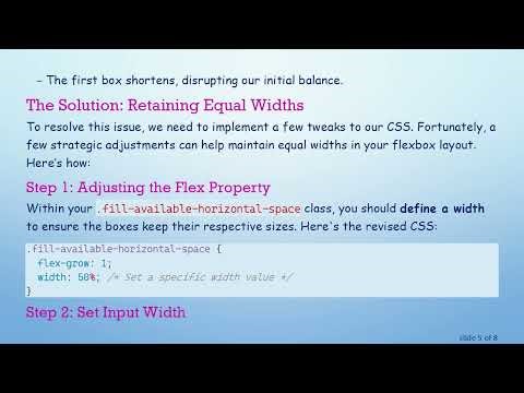 How to Prevent Flexbox From Growing Wider with Text Inputs