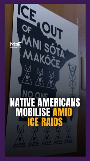 Middle East Eye on Instagram: "Native Americans in Minneapolis are seeking tribal IDs in response to the ongoing Immigration and Customs Enforcement (ICE) raids, as concerns grow over racial profiling throughout the community. A representative from the Native American community center said that last week, 85 tribal IDs were issued in just one day. Normally, only three or four are issued a month. “We’re not immigrants, we’re the first Americans here,” a Native American man wearing his ID on a lan