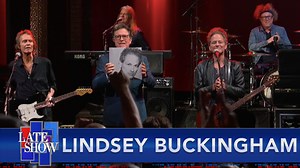 Rock legend Lindsey Buckingham brings his band to the Ed Sullivan Theater stage for this performance of a song from his new self-titled solo album, which is available now. | The Late Show with Stephen Colbert