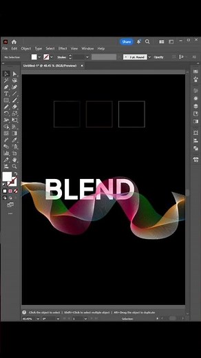 Adobe Illustrator Tips 2025 - Tips to Create Abstract Lines with Blend Tool #adobeillustrator