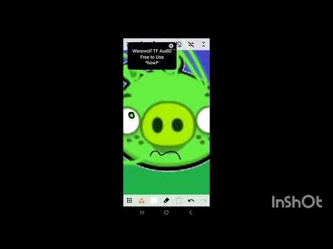 Ross turns into a werewolf (bad piggies)