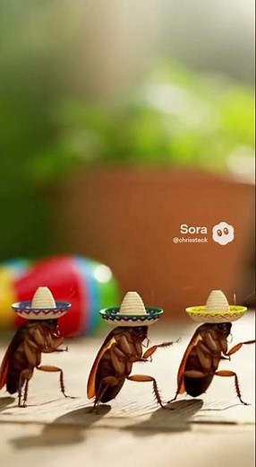 cockroaches dancing to mexican music . #foryoupage