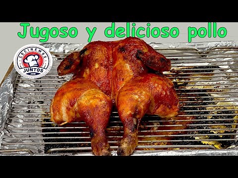 La mejor manera de cocinar un pollo entero dentro del horno. Jugoso y delicioso.