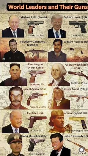 The Golden Guns of History's Most Famous Dictators #shorts