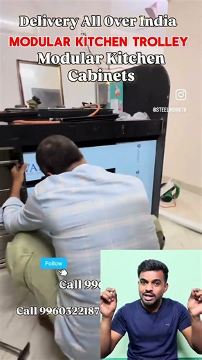 Modular Kitchen Trolley Installation Work In Aurangabad #aurangabad #modularkitchen