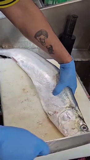 Ribbon Fish Cutting #easyrecipe