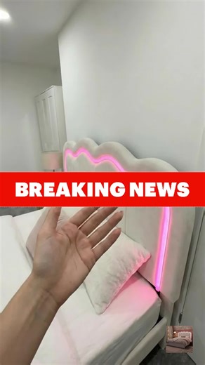 Smart LEDs and hidden storage bed frame #tiktokshop #bedframe #ledbedframe