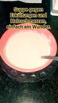 Nützliche Milchsuppe bei Halsentzündung.