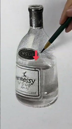 How to Sketch a Glass Bottle #sketchingbasics #arttutorial #pencilsketchingmastery