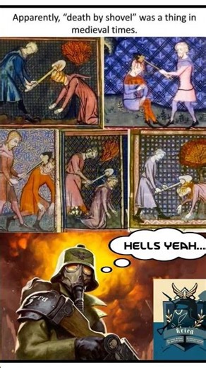 Death By Shovel #warhammer40k #warhammermemes #kriegsman #death #shovel #medieval #comic #shorts