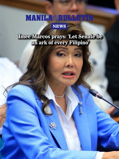 Senator Imee Marcos prayed for a speedy resolution to the anomalies surrounding government infrastructure projects and for those who are involved in corruption to be immediately jailed and prosecuted. #MBNews #ManilaBulletin #News #NewsPH