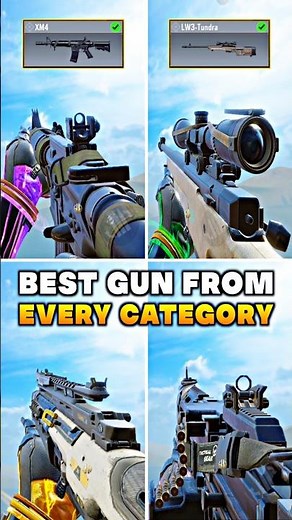 BEST Weapon From Every Category In CODM