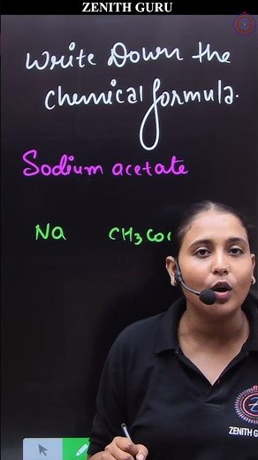 Chemical Formula Of Sodium Acetate | Rapid Chemistry 296 | by Nikki Ma'am #chemicalformula