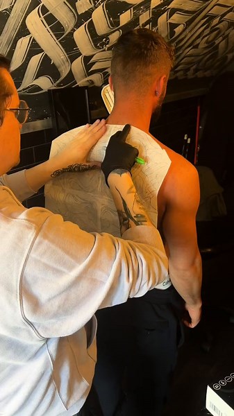 Unique Back Piece Tattoos by Me and @dots420