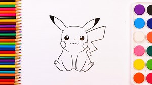 Pokemon Drawing Perfect for Kids to learn Colors