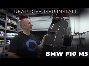 F10 M5 RKP Carbon FIber Rear Diffuser Install