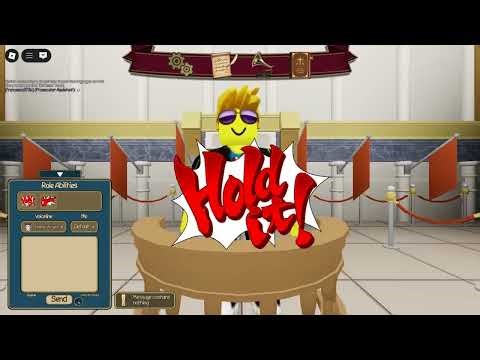 Playing Ace Attorney on roblox