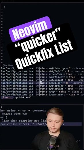 “Quicker” Quickfix list in Neovim #programming #coding #neovim #vim #coding