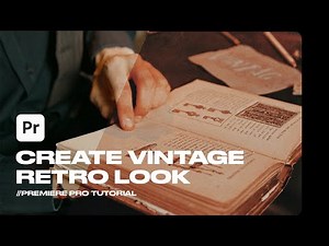 How to create Vintage Retro look video | Recreating old film look in Premiere Pro