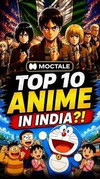 Top 10 Highest Rated Anime in INDIA 👀🔥 #anime #moctale