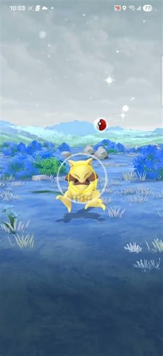 Catching a Shiny Abra in Pokemon GO! #pokemon #pokemongo #gaming #pokémon #shorts #youtube