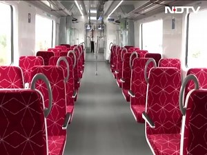5.5K views · 63 reactions | After the priority stretch of the Delhi-Meerut Rapid Rail Transport System is inaugurated on Friday, passengers can look forward to an aircraft-like seating arrangement in the coaches, which have comfortable, reclining seats. NDTV took a ride during a demonstration run of the high-speed RRTS, also known as the RapidX project, and got a first look at the coaches of the train. | NDTV | Facebook