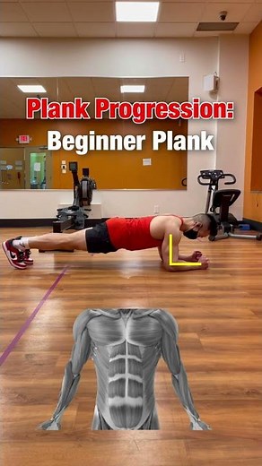 Plank Progression (DO THESE FOR ABS‼️) #shorts