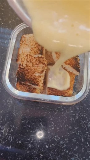 Rudhresh on Instagram: "Bread custard 🥖 #reels #cooking #newrecipe"