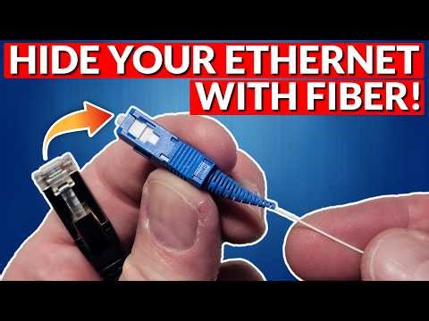 How to Hide ETHERNET using FIBER | INVISILIGHT Home Fiber Kit Install!