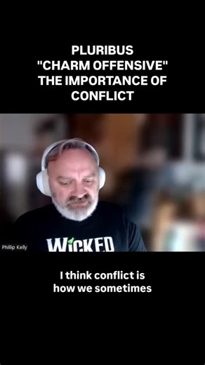 PLURIBUS POST Is the hive mind's avoidance of heated conflict really a net positive? Or is there a need for it? We discuss this and so much more in our podcast episode concerning "Charm Offensive." Check out all the POP-UP conversations before the show's season finale at the link in our bio! . . . . . . . #podcast #podcastlife #geek #geeklife #podcasting #podcaster #scifi #podcastandchill #pluribus #appletv | Popskl Podcast