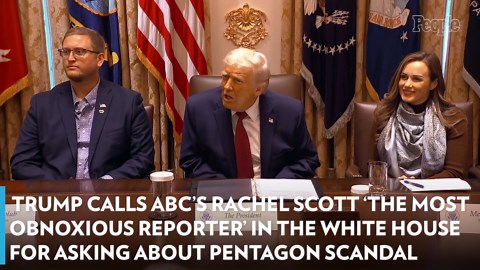 Trump calls ABC's Rachel Scott 'the most obnoxious reporter' in the White House for asking about Pentagon scandal