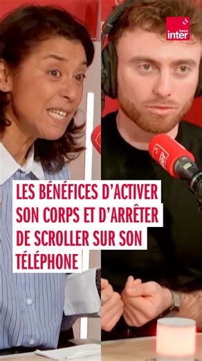 France Inter on Instagram: "Moins scroller pour mettre son corps en mouvement : une bonne idée pour avoir de meilleures idées !⁠ ➡️ Pour en savoir plus, écoutez Le Mag de la vie quotidienne d'Ali Rebeihi en suivant le lien en bio @franceinter"