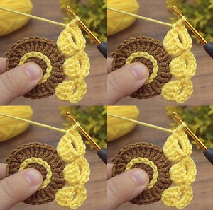 884K views · 13K reactions | WOW!!! very easy two-color tunus crochet flower narrative video with you #crochet | Aslı ile sanatsal tasarımlar | Facebook