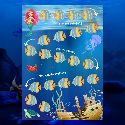 Mermaid Ship Potty Training Sticker Chart for Kids, Printable Reward Chart, Positive Behaviour & Toilet Training Chart, PDF Digital Download - Etsy Australia