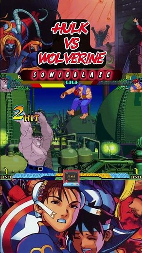 HULK destroys WOLVERINE in Marvel vs Capcom 🧟‍♂️🐺